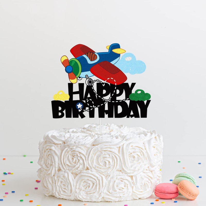 Decoración para tartas de avión