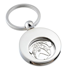 High Quality Keyring with Shopping Trolley Token, dog