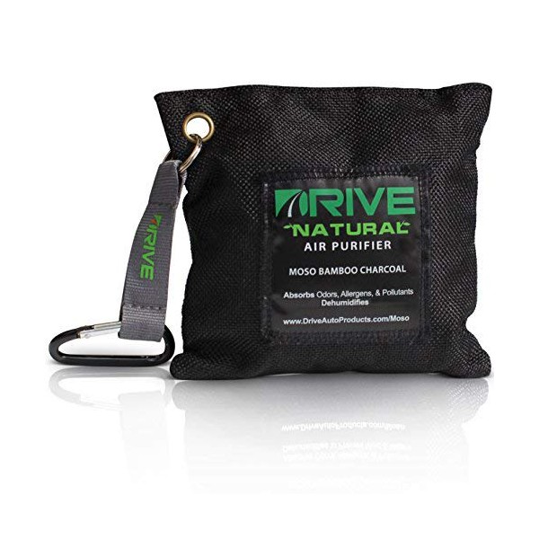 DRIVE Moso Bamboo Charcoal Air Purifying Bags (220g/bag), Absorbs Odors,