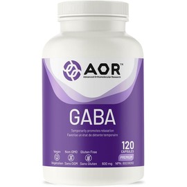 AOR GABA 600mg Gamma-Aminobutyric Acid Supplement, 120 Capsules 120-Day Supply - Support Relaxation, Restful Nights & Tranquility, Vegan, Non-GMO, Maintaining Balance and Calm in a Busy Lifestyle
