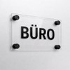 EH Design Acrylic Door Sign / Wall Sign I Transparent