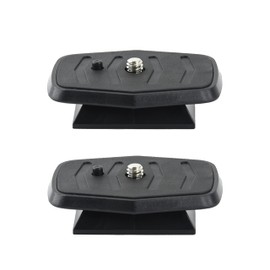 Foto&Tech 2 Pieces 44mm Tripod Quick Release Plate, Camera Adapter for Tripod with 1/4"-20 Screw Replacement for DSLR Cameras Smartphones Camcorders Compatible with Vista and Other Tripods