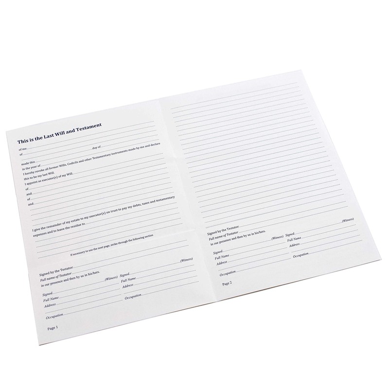 Esposti Last Will and Testament Forms - Revised Latest Edition