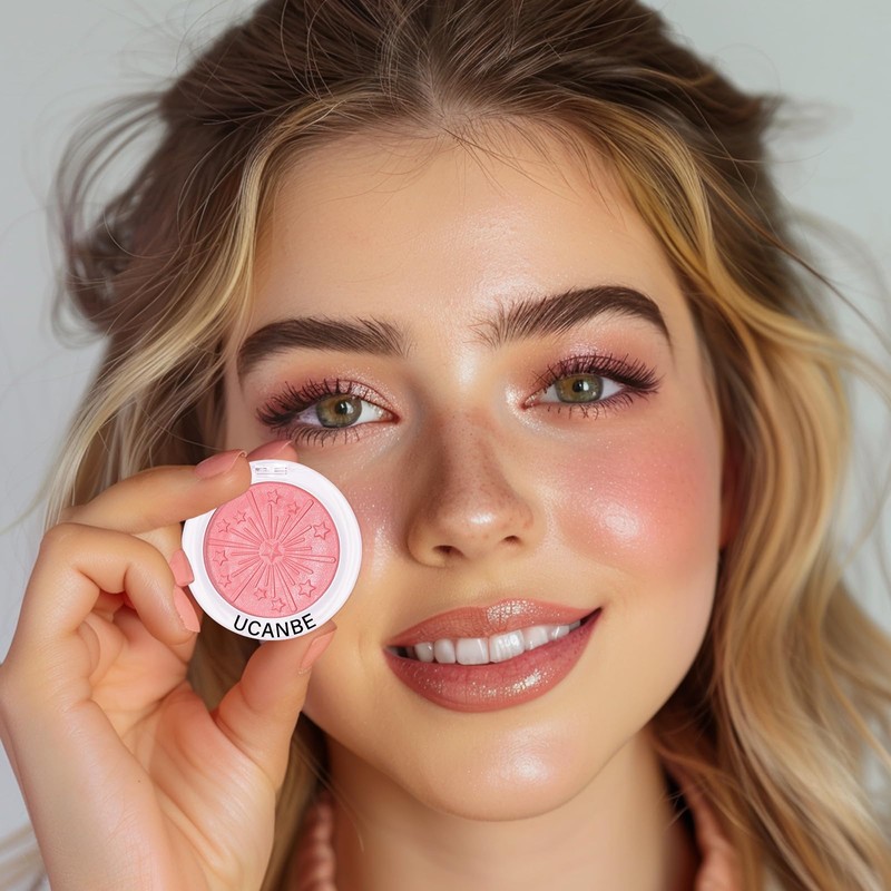 UCANBE Baked Blush for Cheek, Glow Blushing Palette - Seamless