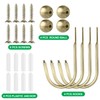 Curtain Holdbacks, 4 pcs Curtains Holder Wall Mounted Drapery Tiebacks