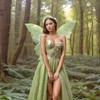 Fairy Wings for Adults and Girls，Fairy Costume Set with Floral