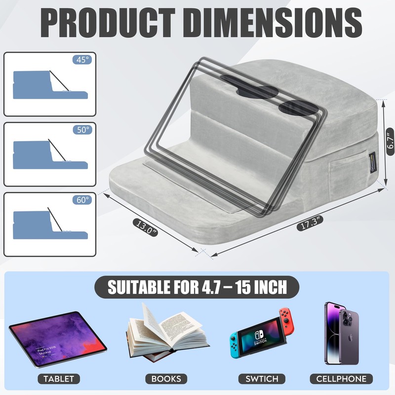 TabCouchCaddy - Couch Cup Holder Tray Pillow - Bed, Couch