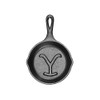 Yellowstone™ 5 Inch Seasoned Cast Iron “Power Y” Mini Skillet