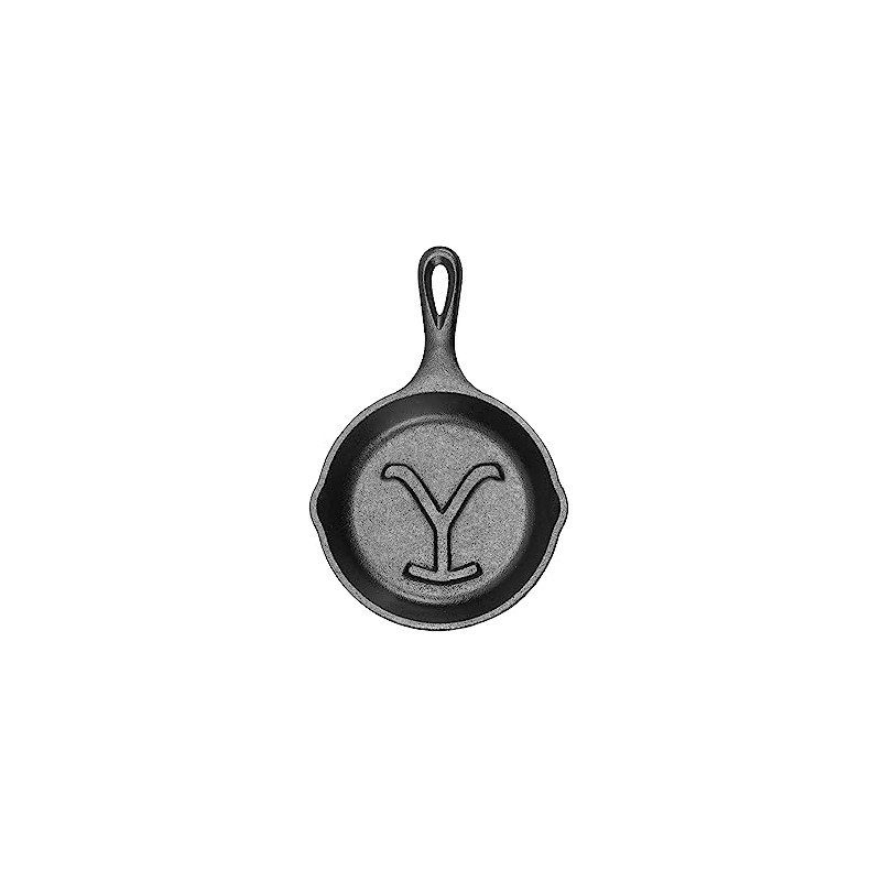 Yellowstone™ 5 Inch Seasoned Cast Iron “Power Y” Mini Skillet