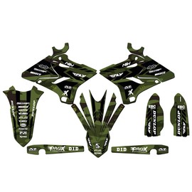 2015-2021 YZ 250 2-Stroke Apache Green Senge Graphics Base Kit Compatible with Yamaha
