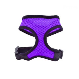 Air Mesh Dog Harness - All Weather Mesh Vest Harness for Small and Medium Dogs - Pet Dog Cat Puppy Soft Leash Vest Mesh Breathe Adjustable Harness Braces Clothes (Purple) (M)