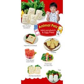 CuteZCute Animal Palz Mini Bento Sandwich Stamping Cutter & Eierformer