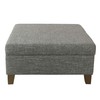 HomePop Home Decor | Luxury Square 32” Storage Ottoman with