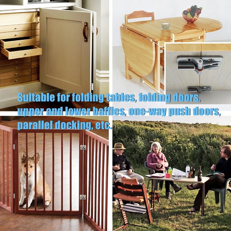 ANTEISI Locking Hinges 180 Degree,Adjustable Small Torque Hinges,Hinge for Folding