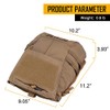 IDOGEAR Tactical Zip-on Panel Pouch Military Backpack Vest Accessory Bag
