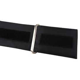 TigerTie Cummerbund Pocket Square Satin Bow Tie Plain Sash Waistband, black