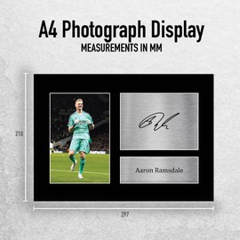 HWC Trading A4 Aaron Ramsdale Gifts Printed Signed Autograph Picture for Football Fans and Supporters - A4