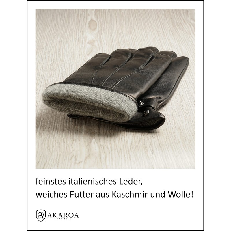 AKAROA ESTD 2019 Men’s RON Italian Sheepskin Leather Gloves with