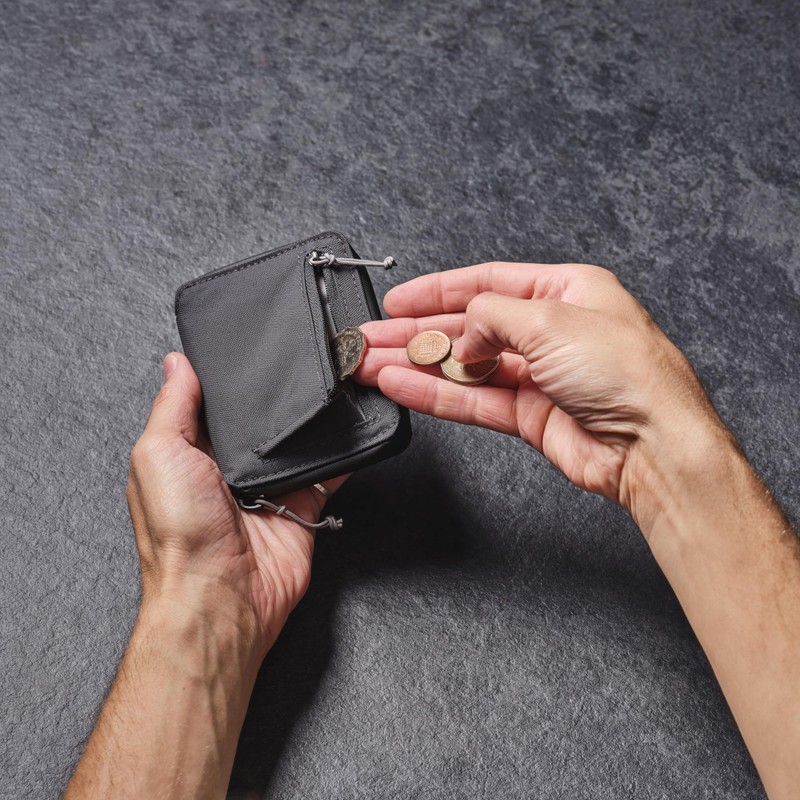 Lifeventure RFiD Protected Bi-Fold Wallet, made from eco-friendly recycled material,