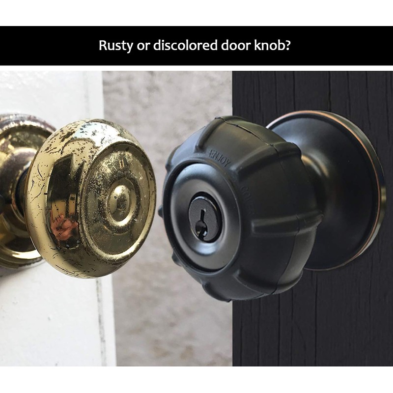 Enjoy Cover - 2 Pack Silicone Door knob Grips Maximum