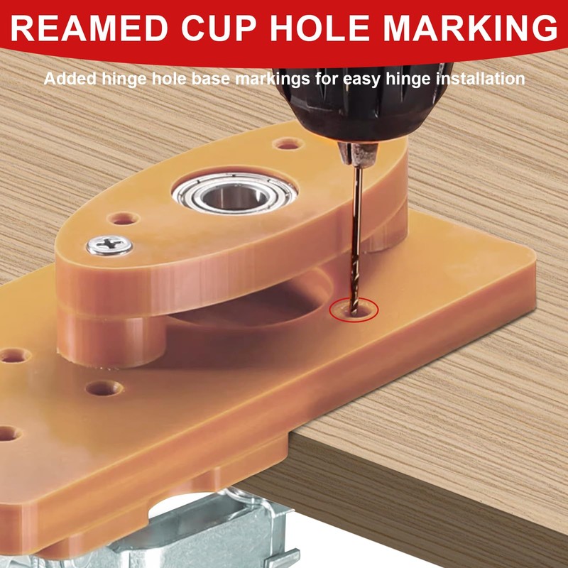 35mm Drilling Jig for Hinges, Precision Drilling Jig for Flush