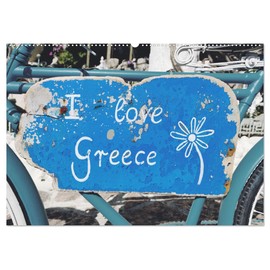 I love Greece (Wandkalender 2026 DIN A2 quer), CALVENDO Monatskalender: Motive einer Reise durch Griechenland (CALVENDO Orte)
