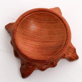 Wooden Crystal Ball Base, Solid Wood Base for Crystal Balls, Crystal Ball Base, Feng Shui 2 pcs (Mahogany, Size: 1 x 2.5 cm)