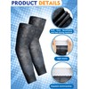 Newcotte 12 Pairs Arm Sleeves for Kids Compression Football Baseball