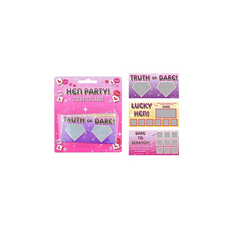 Hen Party Scratch Cards (Pack of 3)