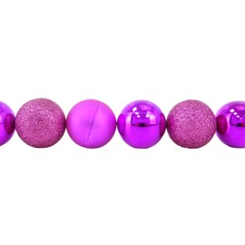 Christmas Concepts® Pack of 20-30mm Baubles - Shiny Matte & Glitter Mini Baubles - Christmas Tree Baubles (Hot Pink)