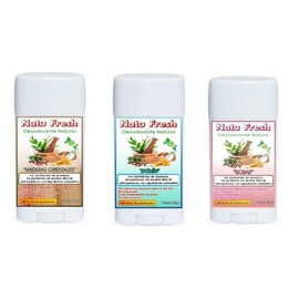 Kit de 3 desodorantes mujer y hombre en barra 100% natural sin aluminio ni parabenos a base de piedra de alumbre y magnesio con aromas agradables (Maderas, Jazmin y Rosas)