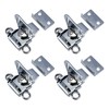 MY MIRONEY 4-Pack Silver Spring Loaded Butterfly Twist Latch and