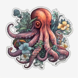 Octopus Vinyl Decal Sticker for Car, Laptop, Tumbler, More. #005781