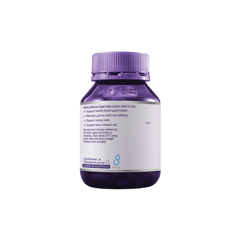Henry Blooms Super Kelp 75 Vegetarian Capsules