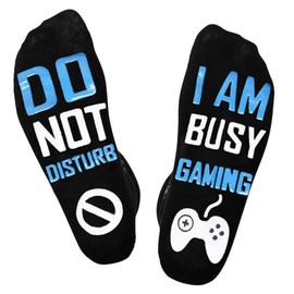 DEASFIOT Valentines Day Gifts for Him Husband Boyfriend, Easter Basket Stuffers for Teens, Gifts for Men Boys, Funny Gaming Socks