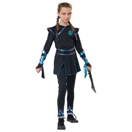 California Costumes, Ninja Nightfire, Child's Large,Black