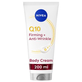NIVEA Q10 Firming + Anti-Wrinke Body Neck & Chest Cream Moisturiser 200ml, Neck Firming Cream to Reduce Fine Lines and Wrinkles, Neck Cream Formulated with Q10, Creatine and Vitamin B5