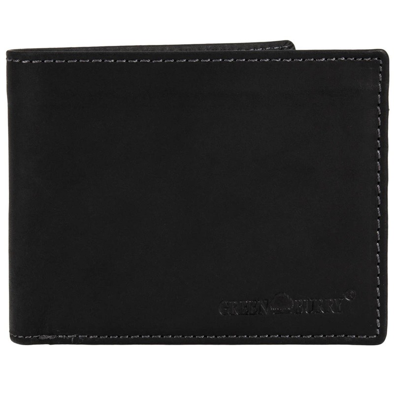 Greenburry Vintage Black Wallet Leather 12,5 cm