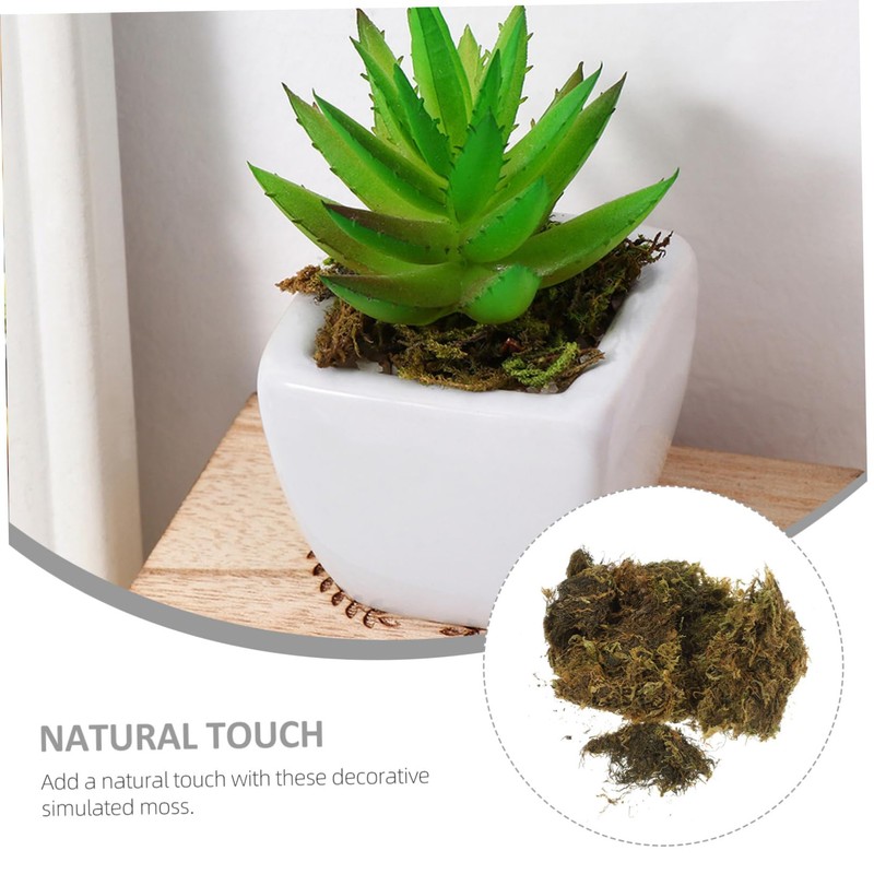 Operitacx Vivid Artificial Moss for DIY Moss Projects Decorative Terrarium