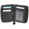 CF CATTERFELD Men's Genuine Leather Wallet with RFID Protection, black,