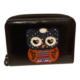 Animal Purses, Ladies Purse, 6 Stunning Colours, RIFD Protection, Completley Leather Free (Black Owl)