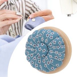 Wooden Based Pin Cushion, Japanese Style Needle Holder, Cute Pin Cushion, Sewing Needle Cushion Holder for Sewing Needle Holders or Sewing Craft