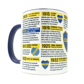 Gio Gifts Boca Juniors History Mug Argentina Futbol Soccer Collectible Cup