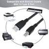 J-ZMQER Black 3ft Printer USB 2.0 Cable Cord Transfer PC