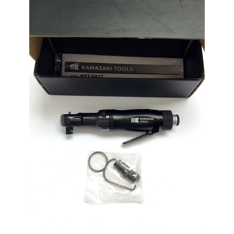 KAWASAKI TOOLS 3/8" Air Mini Ratchet Wrench KPT-6017 Black