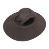 Sun Hat Nylon Dark Gray UV Protection Breathable Adjustable Wide