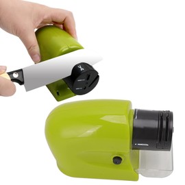 WGFOIP Electric Knife Sharpeners, Automatic Knife Sharpener Tool Angle Guides for Kitchen Knives, Scissors 5 in 1 Electric Knife Sharpeners