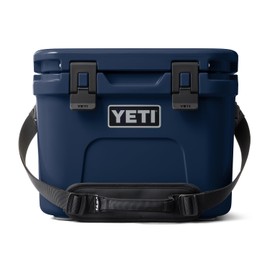 YETI Roadie 15 Hard Cooler with DoubleDuty Shoulder Strap, Navy