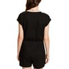 edc by Esprit Jersey Jumpsuit in Wrap Look, 001/Black
