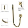 Curtain Holdback, 2 Pcs Wall Mounted Drapery Tiebacks with Screws,